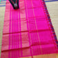 silk cotton pure cotton and silk mixed Saree megantha with pink, round butta