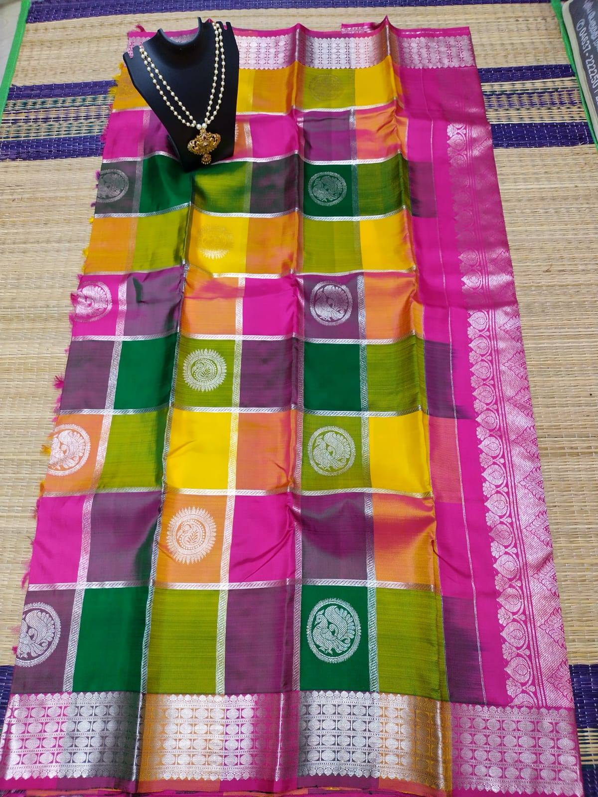 Multi Colour Silk Wedding Classic Saree