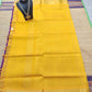 Kanjivaram silk cotton Saree purple with golden yellow coin butte with butti shade saree