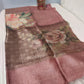 Ghicha tussar digital printed duppatta in beautiful flower patterns