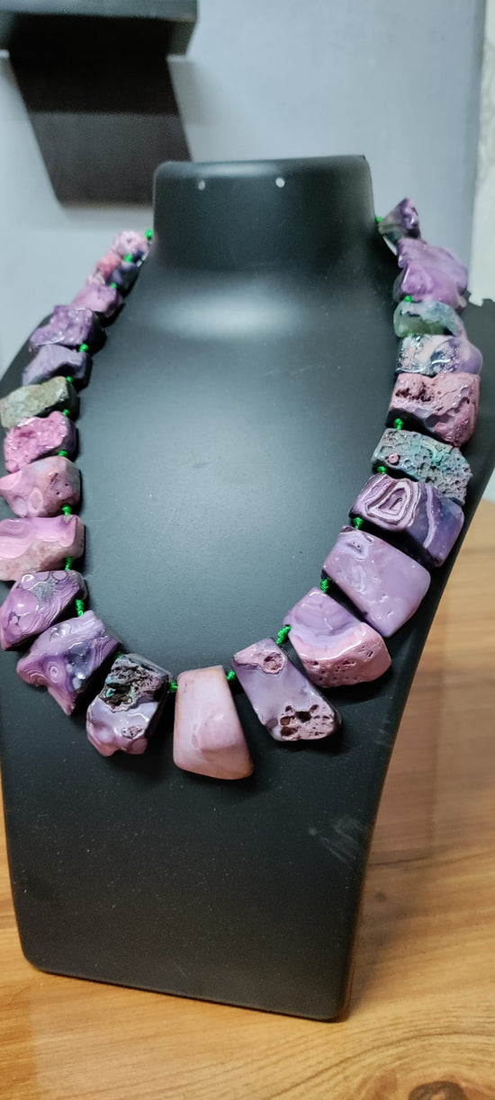 Purple Natural Stone Jewelery