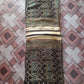 Ajrakh natural dyed pure cotton material pattern olive color