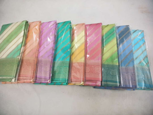 Katan Banarasi hand dyed saree customised Color’s possible hand dyes