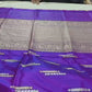 Banaras pure silk kaduwa weaving, with Sona Rupa zar ini work in purple 