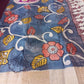 Tussar silk Hand painted Kalamkari using natural Hibiscus Kalamkari story in Gray Color