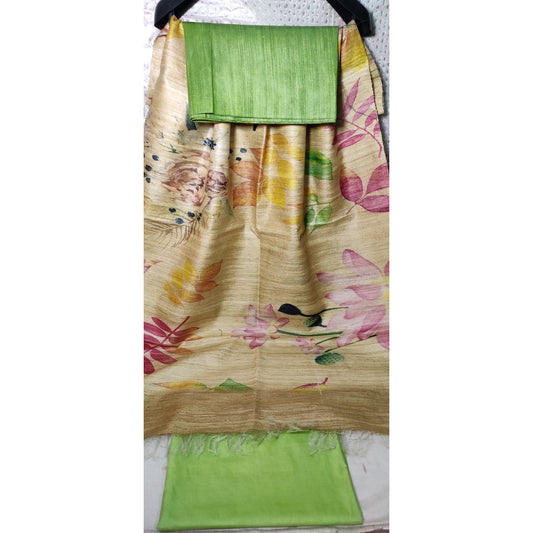 Pure ghicha tussar digital printed printed dupatta