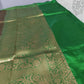 Tussar Banarasi kadva butta saree in blue and green