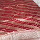 Katan by katan Banarasi full body weaving legaria pattern saree in deep bridal red color