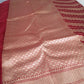 Katan by katan Banarasi full body weaving legaria pattern saree in deep bridal red color