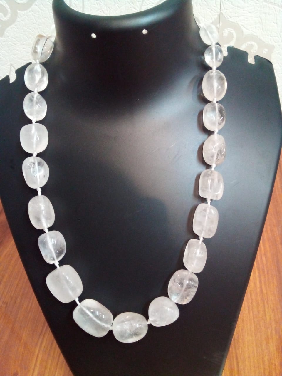 Jewellery white quartz natural Stone necklace