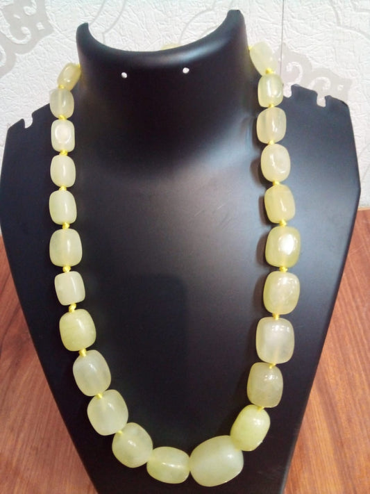 Jewellery yellow quartz natural Stone necklace