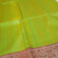 Tussar Banarasi green with pink color elegant saree